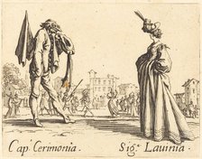 Cap. Cerimonia and Siga. Lavinia, c. 1622. Creator: Jacques Callot.