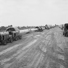 A view of the Fens gas pipeline, Norfolk, 24/07/1967. Creator: John Laing plc.