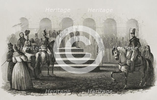 Proclamation of Queen Isabella II, 1842. Creator: Unknown.