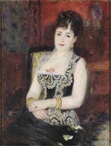 Portrait de le comtesse Mélanie de Pourtalès, née Mélanie Renouard de Bussière (1836-1914), 1877. Creator: Renoir, Pierre Auguste (1841-1919).