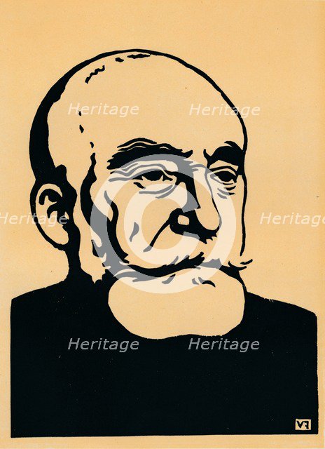 'Portrait of Puvis De Chavannes', c1898. Artist: Félix Vallotton.