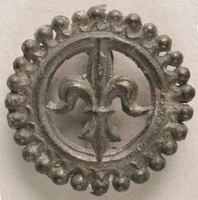 Badge with Lily of Purity, British, 14th-15th century. Creator: Unknown.