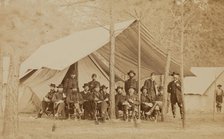General Grant and Staff, between 1860 and 1865. Creator: Mathew Brady.