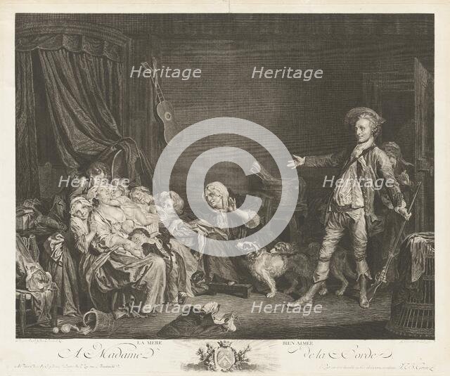 La mére bienaimée (The Well-Loved Mother), 1775. Creator: Jean Massard.