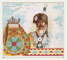 Black Hawk, Sac & Fox, from the American Indian Chiefs series (N36) for Allen & Ginter Cig..., 1888. Creator: Allen & Ginter.