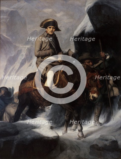 Bonaparte Crossing the Alps. Artist: Delaroche, Paul Hippolyte (1797-1856)
