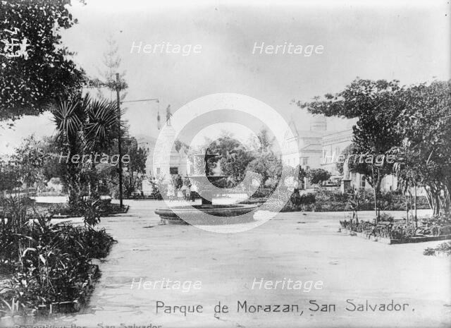 El Salvador- Park Scene In San Salvador, 1911. Creator: Harris & Ewing.