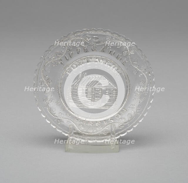 Cup plate, c. 1840. Creator: Unknown.