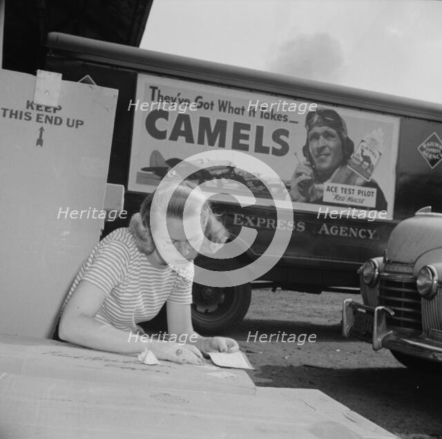 Miss Ida Hicks, Lithuanian, twenty-eight years old, employed at..., New Britain, Connecticut, 1943. Creator: Gordon Parks.