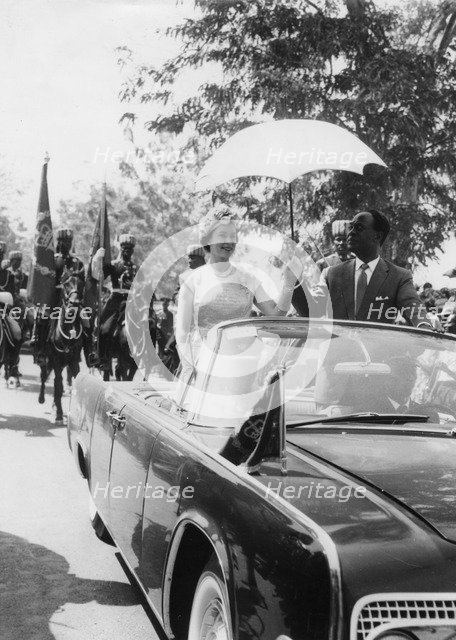 Queen Elizabeth II visiting Ghana, 1961. Artist: Unknown