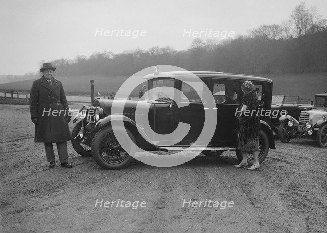 JKW Baines of the JCC with an Austin, 1930s. Artist: Bill Brunell.
