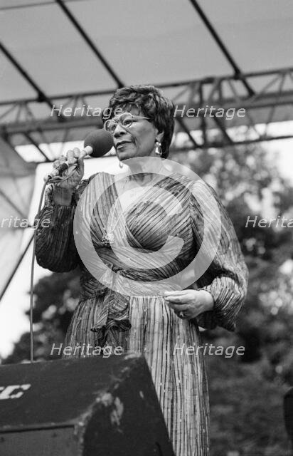 Ella Fitzgerald, Capital Jazz Festival, Knebworth, 1981.   Creator: Brian O'Connor.