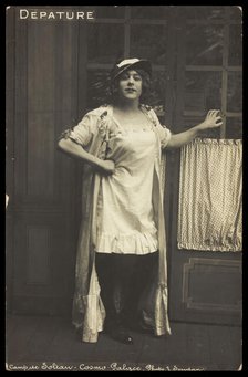 A prisoner of war dressed in drag, [between 1910 and 1919?]. Creator: L Soudan.