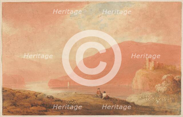 Castle on a River, early 19th century. Creator: Robert Walter Weir.