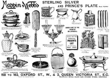 Advertisement for Mappin & Webb's Sterling Silver and Prince's Plate, 1895. Creator: Unknown.