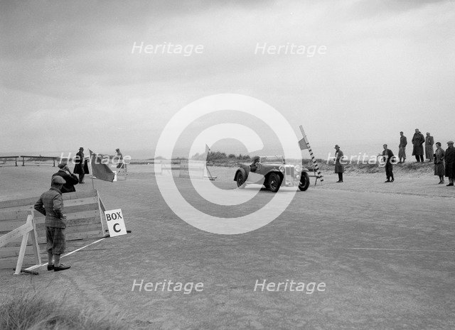 MG Magnette of CS Grant competing in the RSAC Scottish Rally, 1934. Artist: Bill Brunell.