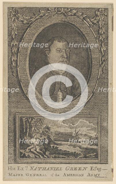His Excellency Nathaniel Green, Esq., Major General of the American Army, 1781. Creator: John Norman.