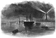 The illuminations of Port Said during the opening of the Suez Canal, Egypt, 1869. Artist: Unknown