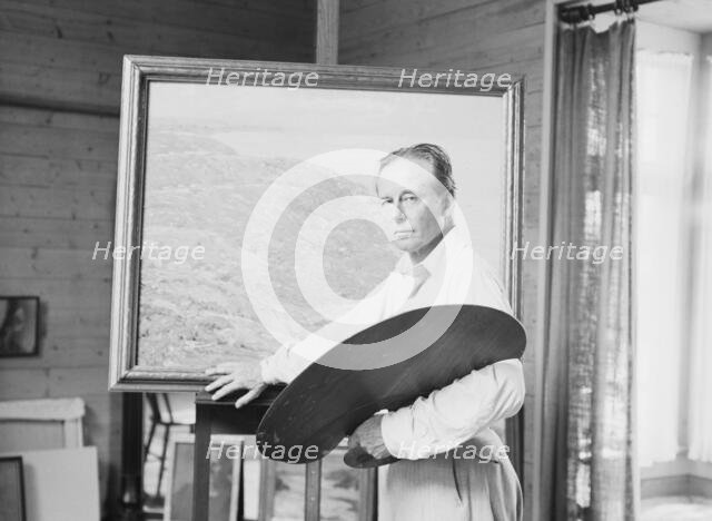 Francis Newton, portrait photograph, 1933 Sept. Creator: Arnold Genthe.