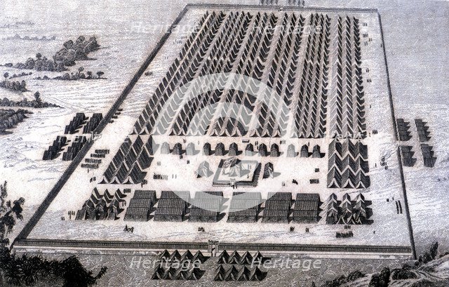 Roman camp at the time of the invasion of the Iberian Peninsula.