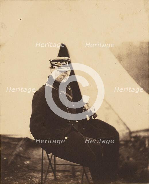 Lt. General Sir W.J. Codrington, H.C.B., 1855. Creator: Roger Fenton.