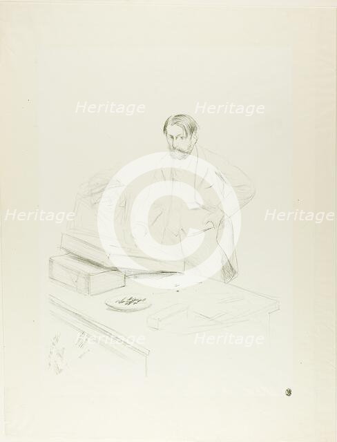 Forain, Lithographer, c. 1895. Creator: Jean Louis Forain.