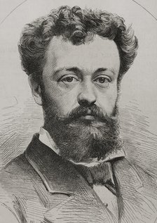 Portrait of Raimundo de Madrazo y Garreta (1841-1920), Spanish painter, 1878. Creator: Unknown.