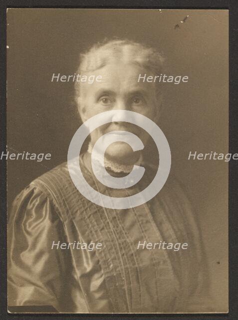 Portrait of an Older Woman with Lace Collar, 1907-1943. Creator: Louis Fleckenstein.