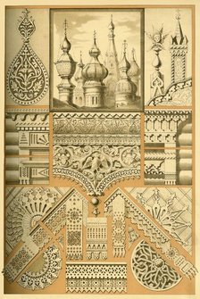 Russian architectural ornament and wood carving, (1898). Creator: Unknown.