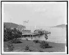 The Harbor from Newport House, Bar Harbor, Mt. i.e. Mount Desert Island, Me., c1901. Creator: Unknown.