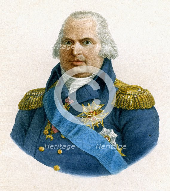 Louis XVIII, King of France, 19th century.Artist: W Evans