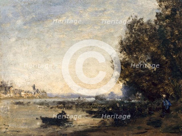 Crépuscule, between 1850 and 1860. Creator: Felix Francois Georges Philibert Ziem.