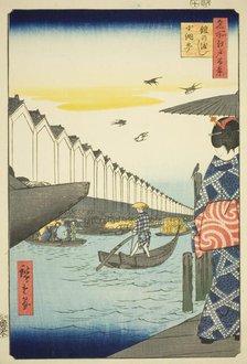 Yoroi Ferry, Koami-cho (Yoroi no watashi Koami-cho), from the series “One Hundred..., 1857. Creator: Ando Hiroshige.