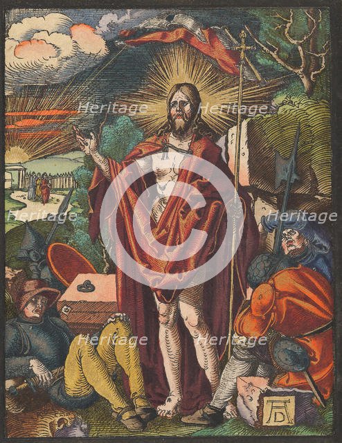 Resurrection, from the Small Woodcut Passion.n.d. Creator: Albrecht Durer.