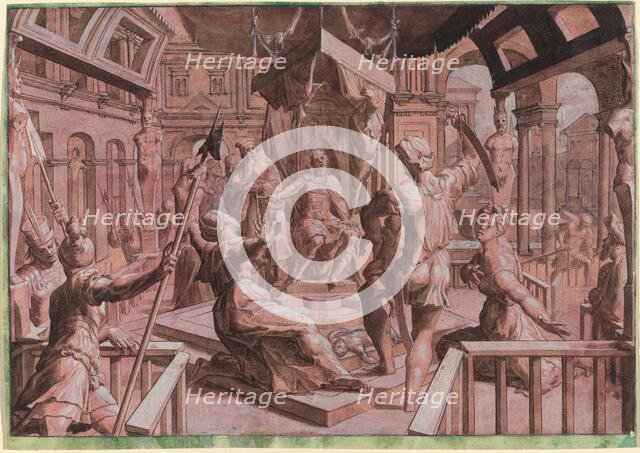 The Judgment of Solomon, c. 1550. Creator: Master Of The Liechtenstein Adoration.