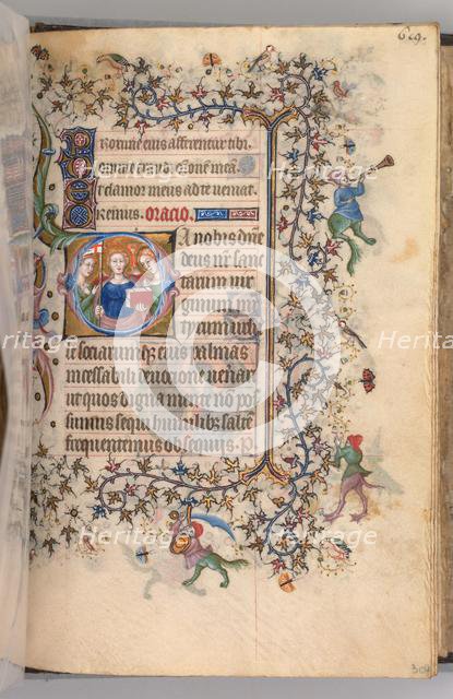 Hours of Charles the Noble, King of Navarre (1361-1425), fol. 303r, The Virgin Martyrs, c. 1405. Creator: Master of the Brussels Initials and Associates (French).