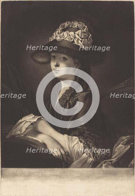 Lucinda, Miss Moore, 1772. Creator: James Watson.