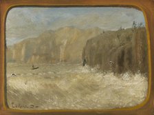 Two Gulls and Cliffs, ca. 1913-1921. Creator: Louis Michel Eilshemius.
