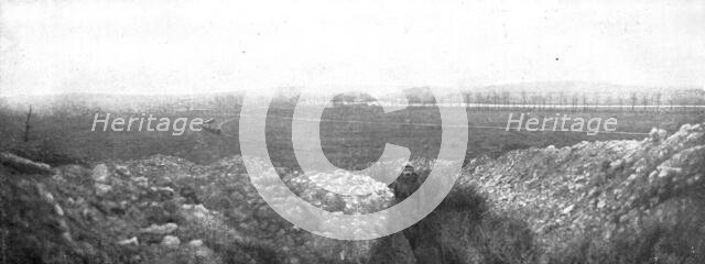 'Notre offensive du 15 decembre 1916; La gauche du champ de bataille: le village de Bras et la Meuse Creator: Unknown.