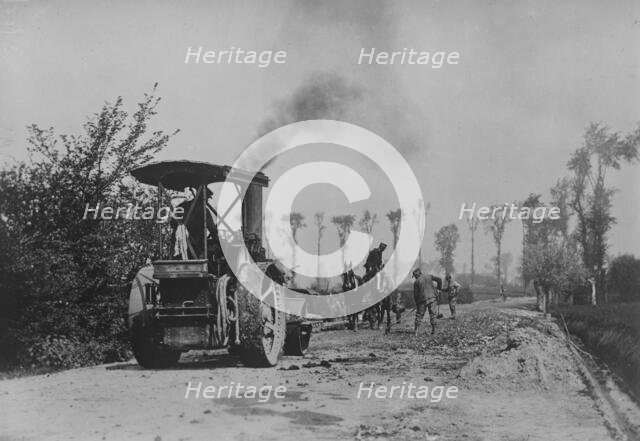 Repairing Belgian Road, 22 Oct 1918. Creator: Bain News Service.
