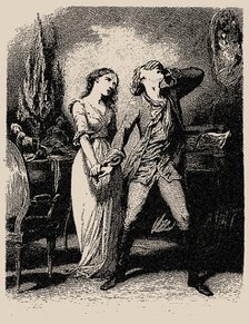Illustration for Das Leiden des jungen Werthers (The Sorrows Of Young Werther), by Goethe, 1844. Creator: Johannot, Tony (1803-1852).
