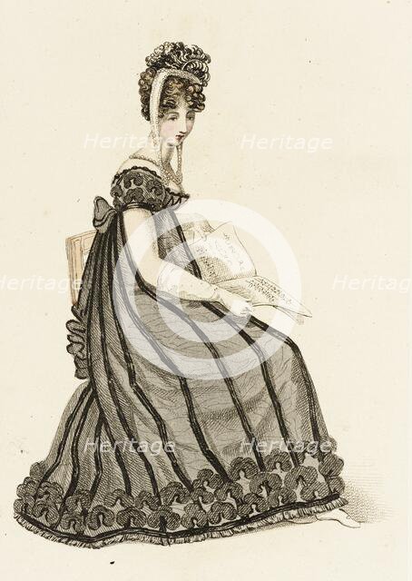 Fashion Plate (Evening Dress), 1819. Creator: John Bell.