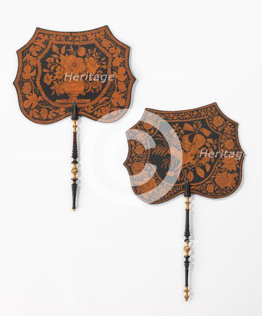 Fan, American, 1837. Creator: Christiana Hummer.