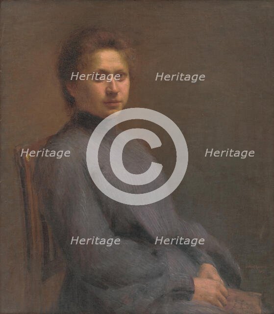 Portrait of the Artist's Wife, 1903. Creator: Elemír Halász-Hradil.