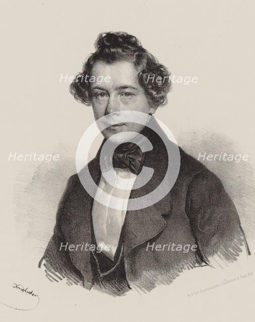 Portrait of the Composer Joseph Lanner (1801-1843) , 1830. Creator: Kriehuber, Josef (1800-1876).