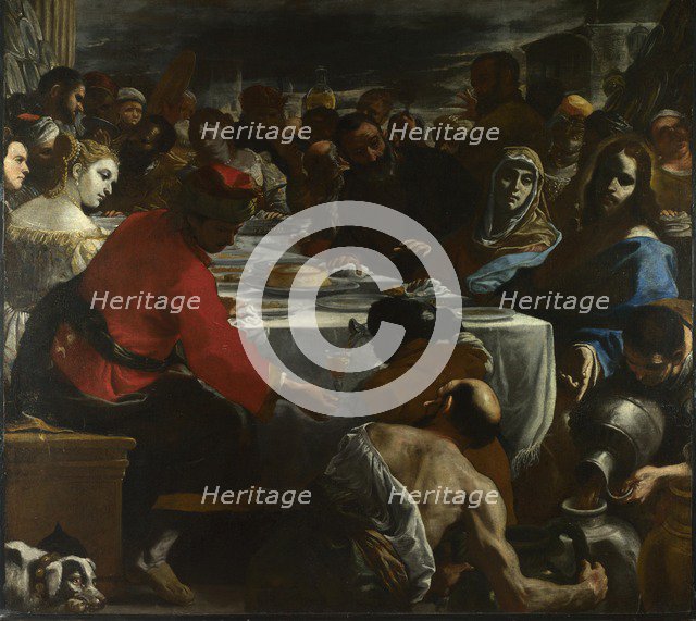 The Marriage Feast At Cana, c. 1655-1656. Artist: Preti, Mattia (1613-1699)