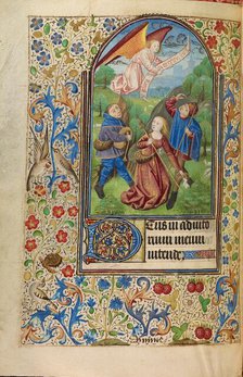 The Annunciation to the Shepherds; Book of Hours, about 1466-1470. Creator: Master of Jacques of Luxembourg.