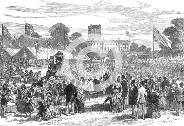 Coming of age of the Marquis of Stafford: festivities at Trentham Hall, 1872. Creator: Unknown.