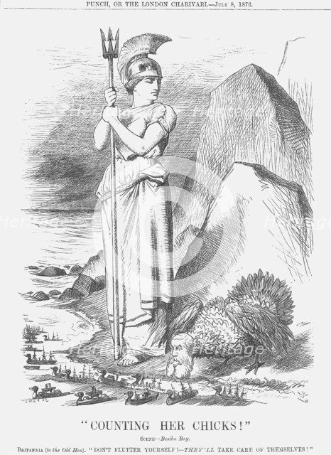 Counting Her Chicks, 1876. Artist: Joseph Swain