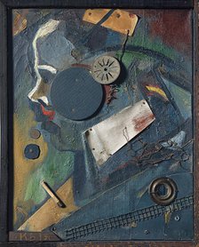 Merzbild 1A (The Psychiatrist), 1919. Artist: Schwitters, Kurt (1887-1948)